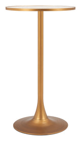Bite Beige & Gold Bar Table by Zuomod at Eve Furniture