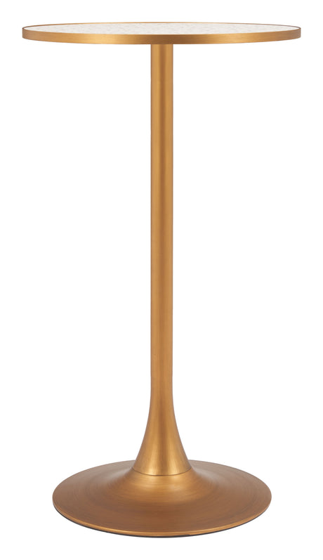 Bite Beige & Gold Bar Table by Zuomod at Eve Furniture