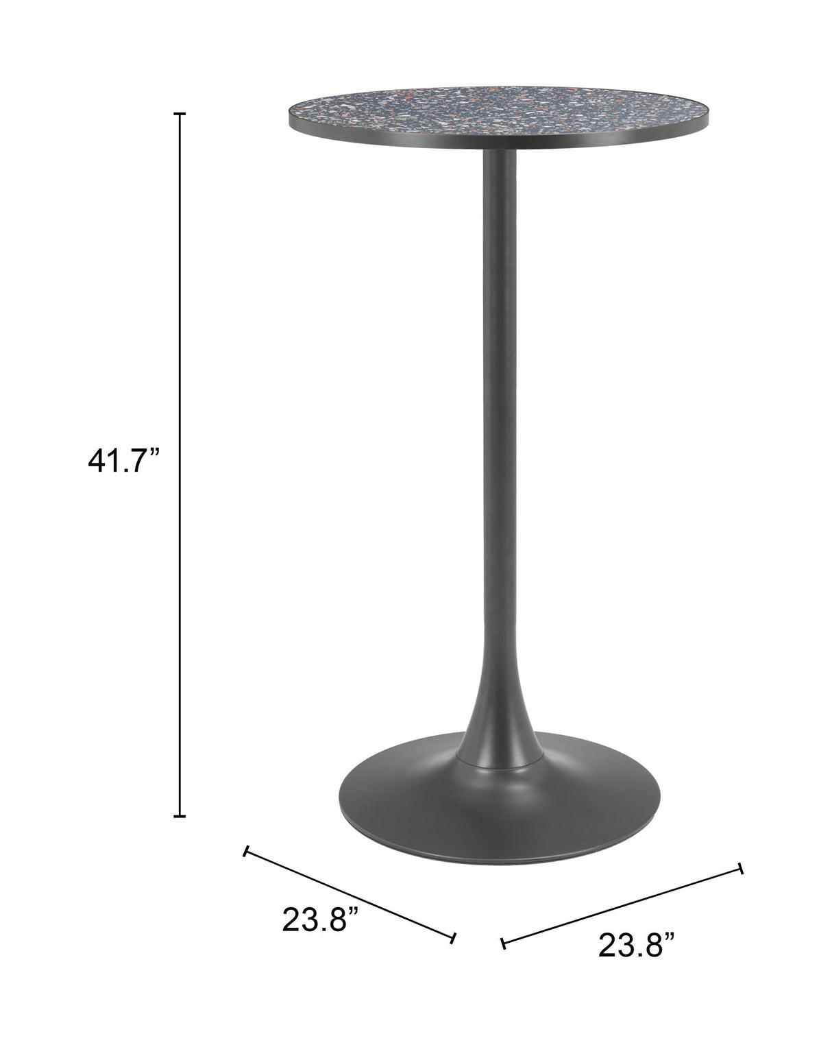 Bite Black Bar Table by Zuomod at Eve Furniture