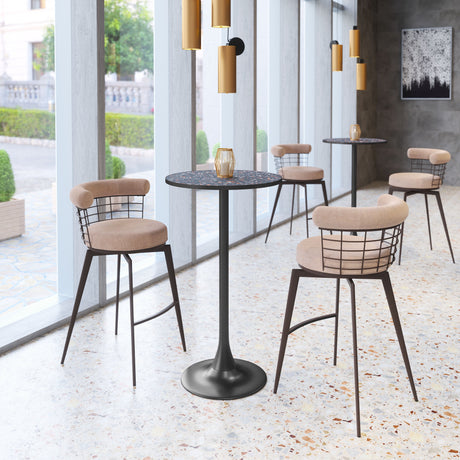 Bite Black Bar Table by Zuomod at Eve Furniture