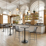 Bite Gray & Black Bar Table by Zuomod at Eve Furniture