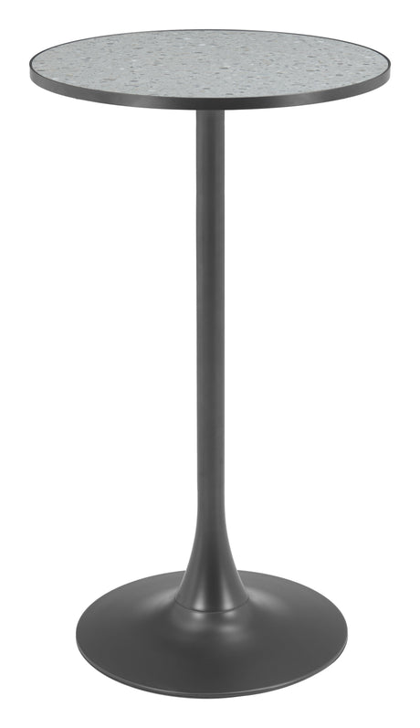 Bite Gray & Black Bar Table by Zuomod at Eve Furniture