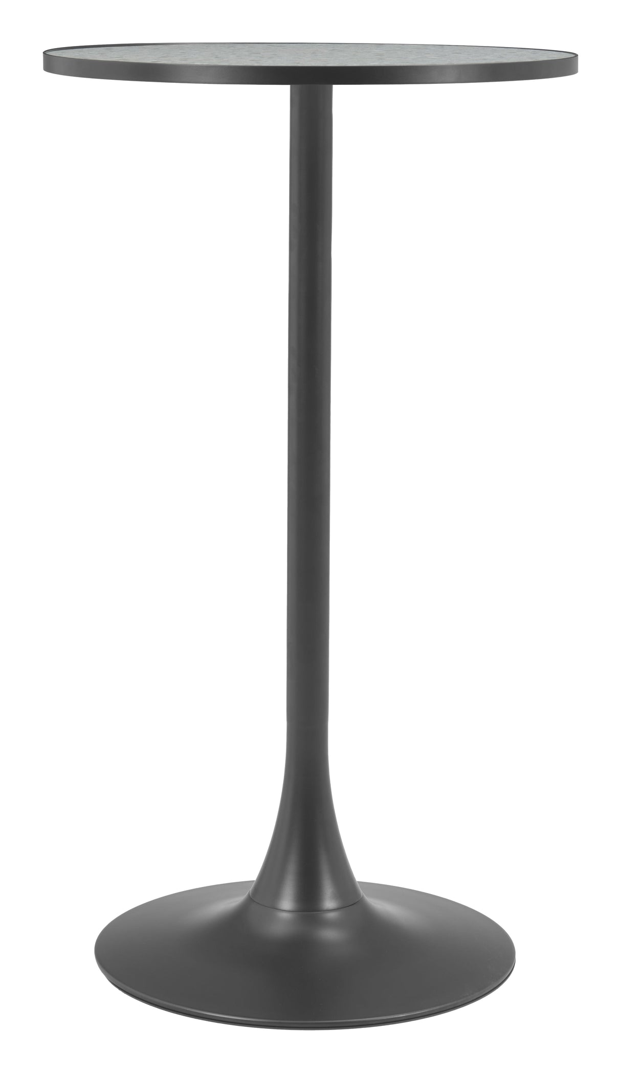 Bite Gray & Black Bar Table by Zuomod at Eve Furniture