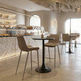 Bite Gray & Black Bar Table by Zuomod at Eve Furniture