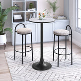 Bite Gray & Black Bar Table by Zuomod at Eve Furniture