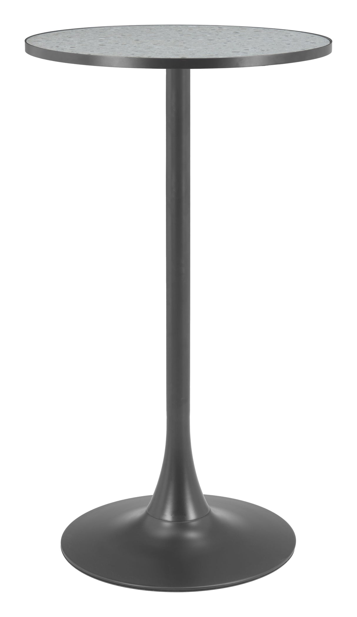 Bite Gray & Black Bar Table by Zuomod at Eve Furniture