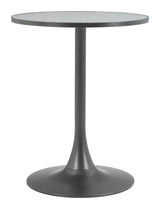 Bite Gray & Black Bistro Table by Zuomod at Eve Furniture