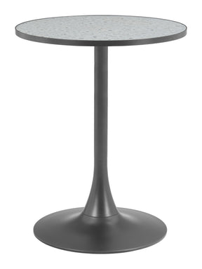 Bite Gray & Black Bistro Table by Zuomod at Eve Furniture