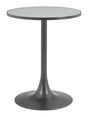 Bite Gray & Black Bistro Table by Zuomod at Eve Furniture