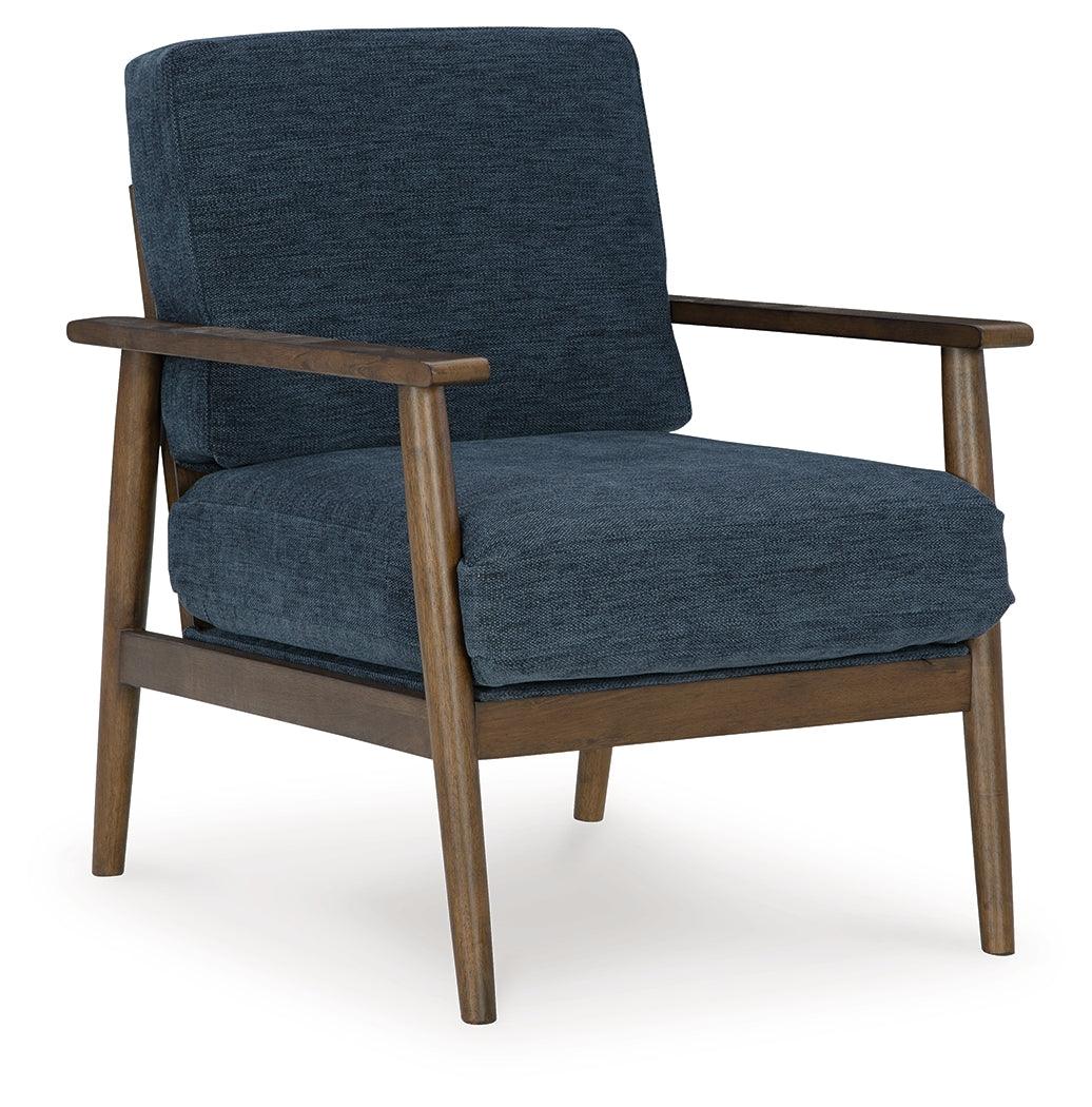 Bixler Navy Accent Chair by Ashley at Eve Furniture