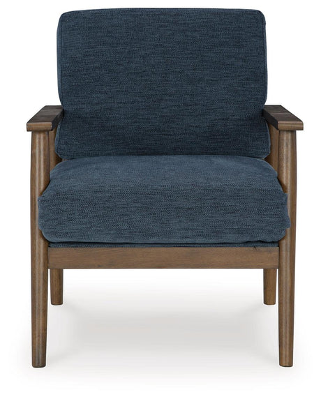 Bixler Navy Accent Chair by Ashley at Eve Furniture