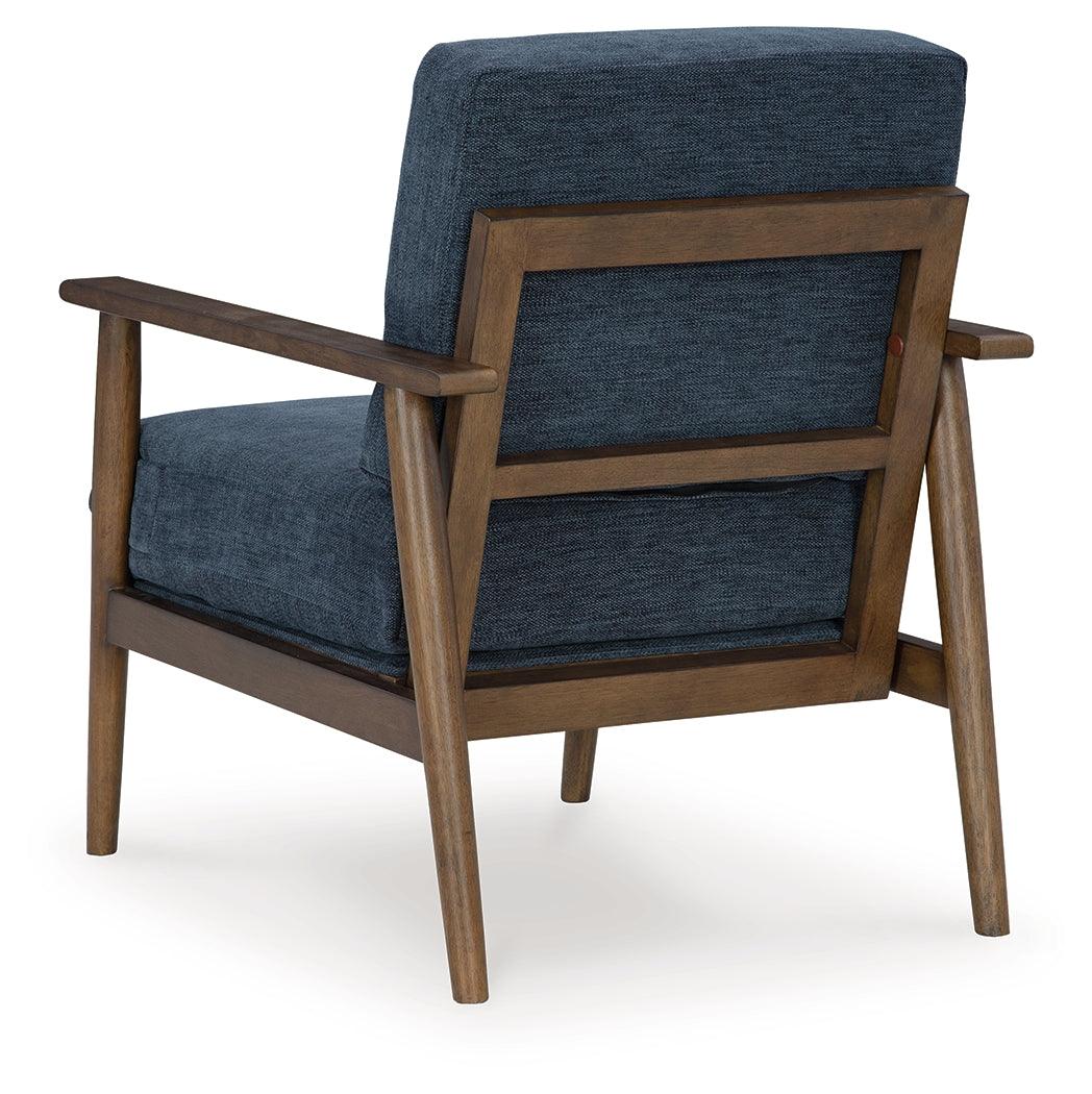Bixler Navy Accent Chair by Ashley at Eve Furniture