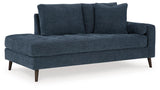 Bixler Navy Right-Arm Facing Corner Chaise by Ashley at Eve Furniture