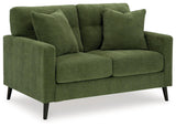 Bixler Olive Loveseat by Ashley at Eve Furniture