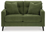Bixler Olive Loveseat by Ashley at Eve Furniture