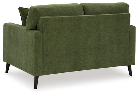 Bixler Olive Loveseat by Ashley at Eve Furniture