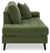 Bixler Olive Right-Arm Facing Corner Chaise by Ashley at Eve Furniture
