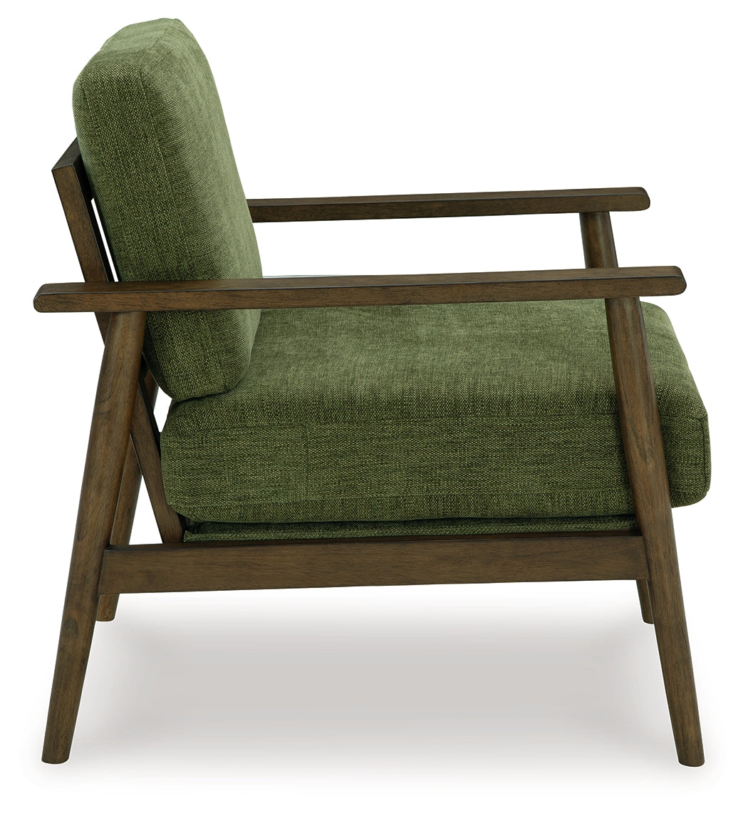 Bixler Olive Showood Accent Chair