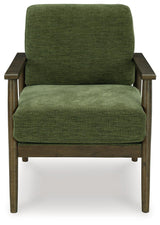 Bixler Olive Showood Accent Chair by Ashley at Eve Furniture