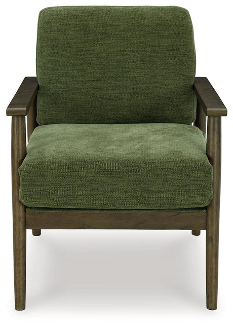 Bixler Olive Showood Accent Chair by Ashley at Eve Furniture