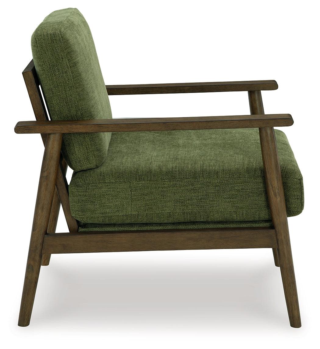 Bixler Olive Showood Accent Chair by Ashley at Eve Furniture