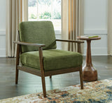 Bixler Olive Showood Accent Chair by Ashley at Eve Furniture
