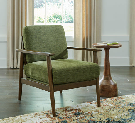 Bixler Olive Showood Accent Chair by Ashley at Eve Furniture