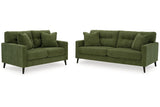 Bixler Olive Sofa and Loveseat by Ashley at Eve Furniture