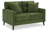 Bixler Olive Sofa and Loveseat by Ashley at Eve Furniture