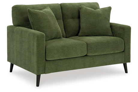 Bixler Olive Sofa and Loveseat by Ashley at Eve Furniture