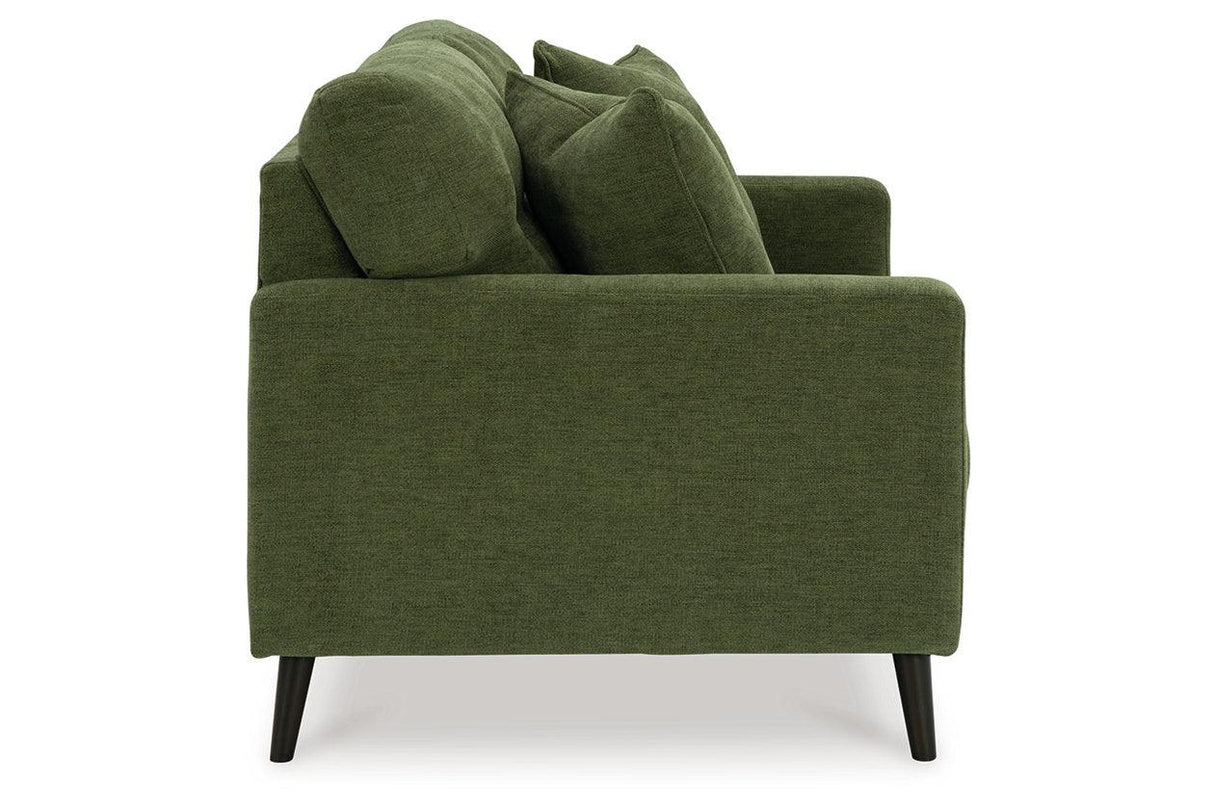 Bixler Olive Sofa and Loveseat by Ashley at Eve Furniture