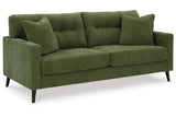 Bixler Olive Sofa and Loveseat by Ashley at Eve Furniture