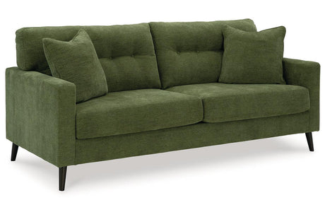Bixler Olive Sofa and Loveseat by Ashley at Eve Furniture