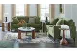 Bixler Olive Sofa and Loveseat by Ashley at Eve Furniture