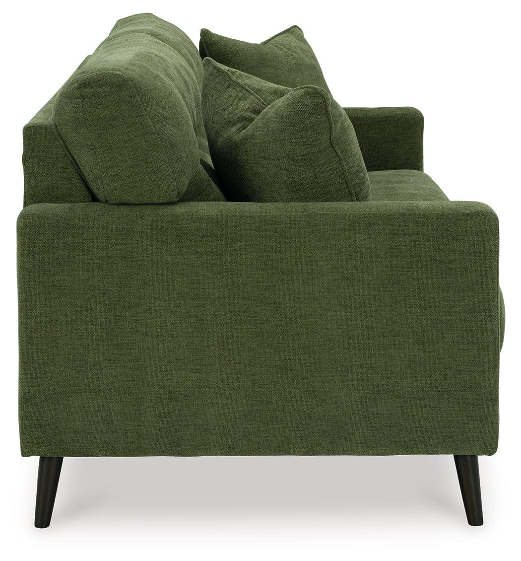 Bixler Olive Sofa by Ashley at Eve Furniture