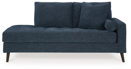 Bixler Navy Right-Arm Facing Corner Chaise by Ashley at Eve Furniture