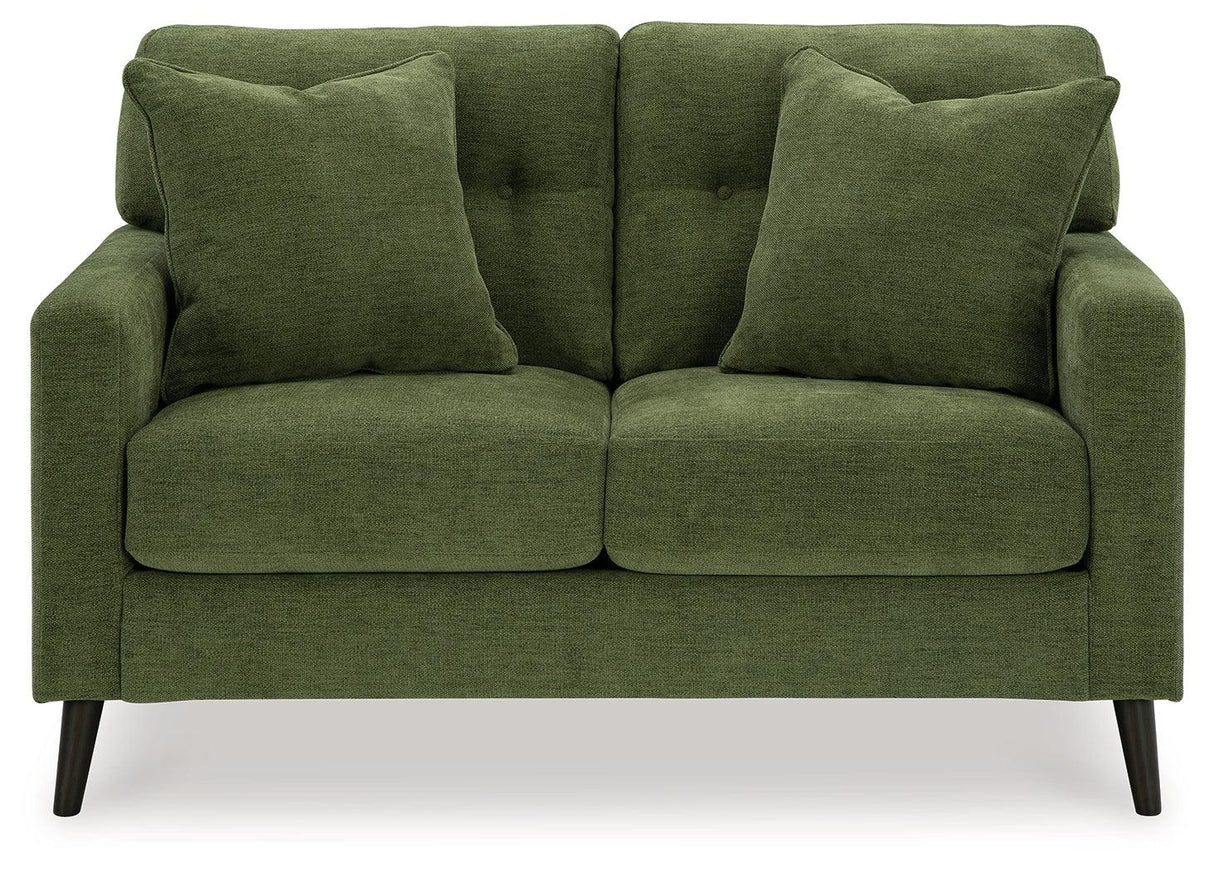 Bixler Olive Loveseat by Ashley at Eve Furniture