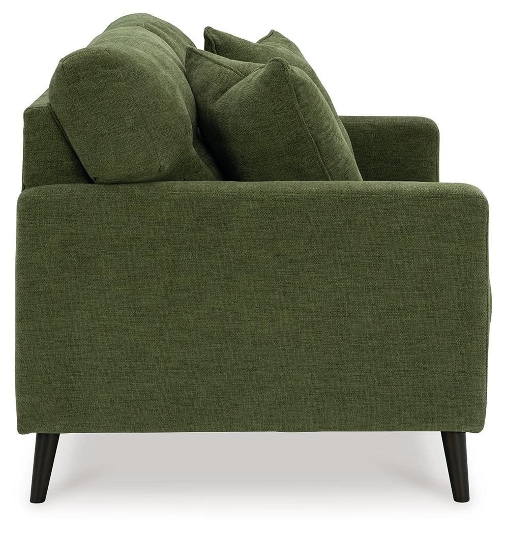 Bixler Olive Loveseat by Ashley at Eve Furniture