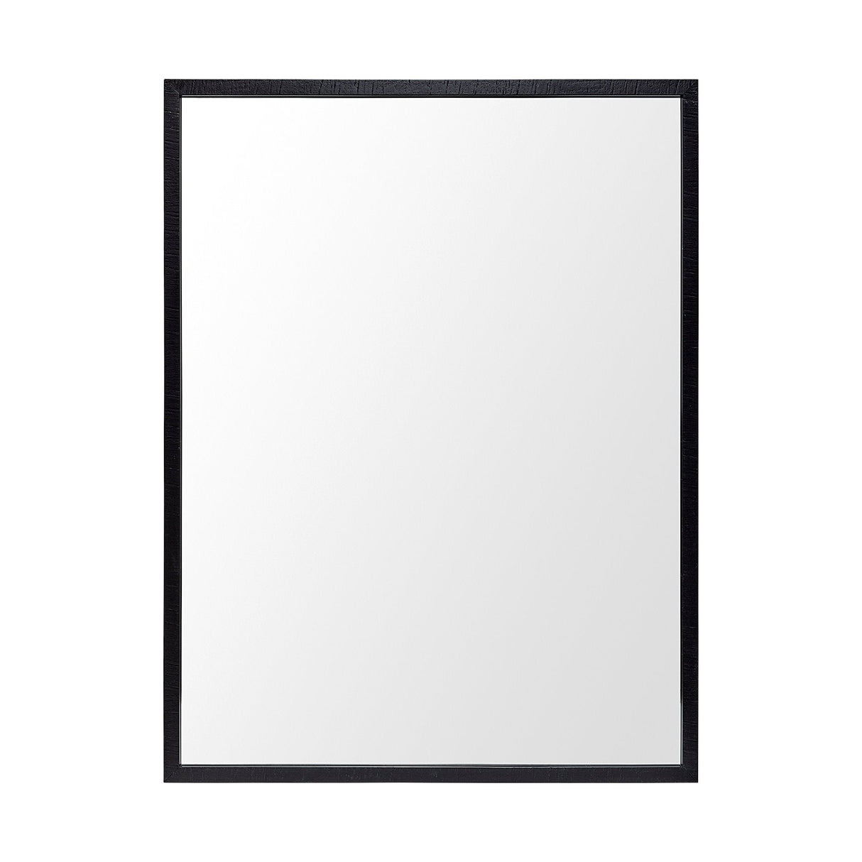 Black 30x40 Faux Wood Frame Bathroom Vanity Mirror by Mercana at Eve Furniture