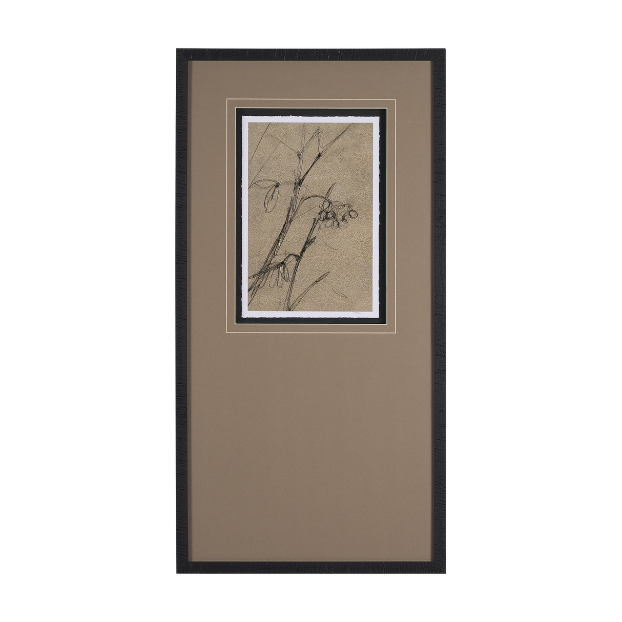 Black Chokecherry 1 by Mercana Studio a Hand Embellished Framed Art Print Matted under Glass by Mercana at Eve Furniture