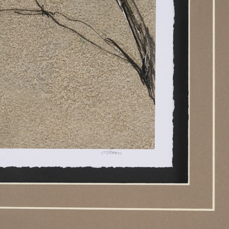Black Chokecherry 2 by Mercana Studio a Hand Embellished Framed Art Print Matted under Glass by Mercana at Eve Furniture
