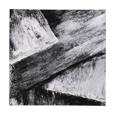 Black Composition I by Mercana Studio a Hand Embellished Textured Canvas by Mercana at Eve Furniture