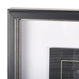 Black Composition I by Mercana Studio Hand Embellished Textured Framed Art Print Matted under Glass by Mercana at Eve Furniture