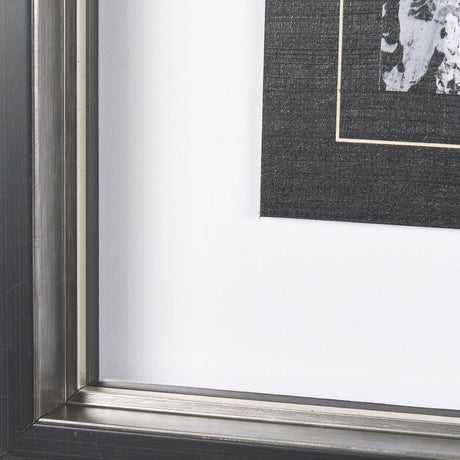Black Composition I by Mercana Studio Hand Embellished Textured Framed Art Print Matted under Glass by Mercana at Eve Furniture
