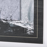 Black Composition I by Mercana Studio Hand Embellished Textured Framed Art Print Matted under Glass by Mercana at Eve Furniture