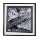 Black Composition I by Mercana Studio Hand Embellished Textured Framed Art Print Matted under Glass by Mercana at Eve Furniture
