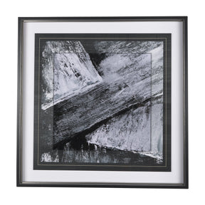 Black Composition I by Mercana Studio Hand Embellished Textured Framed Art Print Matted under Glass by Mercana at Eve Furniture