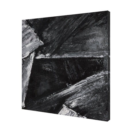 Black Composition II by Mercana Studio a Hand Embellished Textured Canvas by Mercana at Eve Furniture