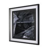 Black Composition II by Mercana Studio Hand Embellished Textured Framed Art Print Matted under Glass by Mercana at Eve Furniture
