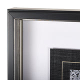 Black Composition II by Mercana Studio Hand Embellished Textured Framed Art Print Matted under Glass by Mercana at Eve Furniture